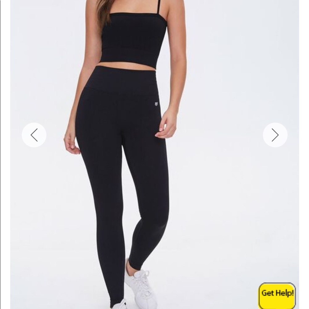 Active Seamless Ribbed High-Rise Leggings